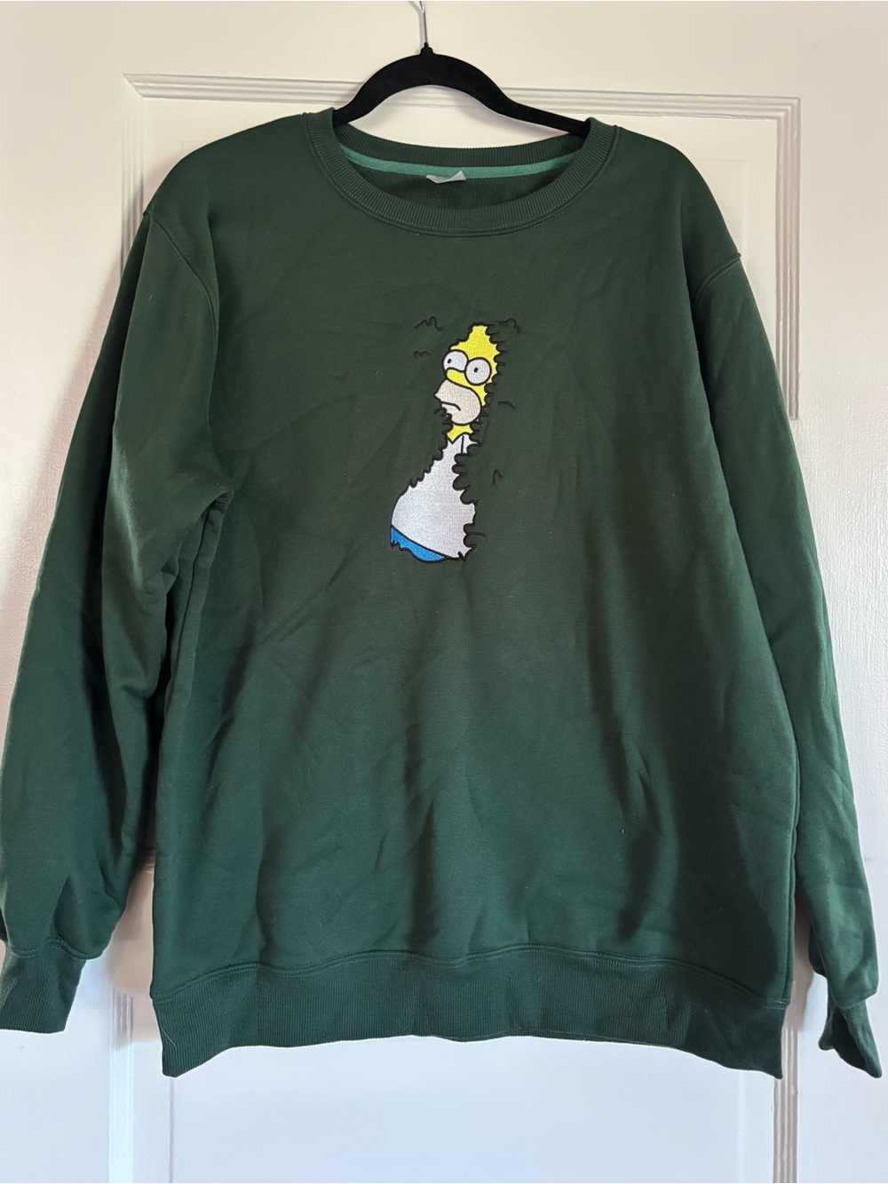 Dark Green Homer Simpson Meme Crewneck Sweatshirt